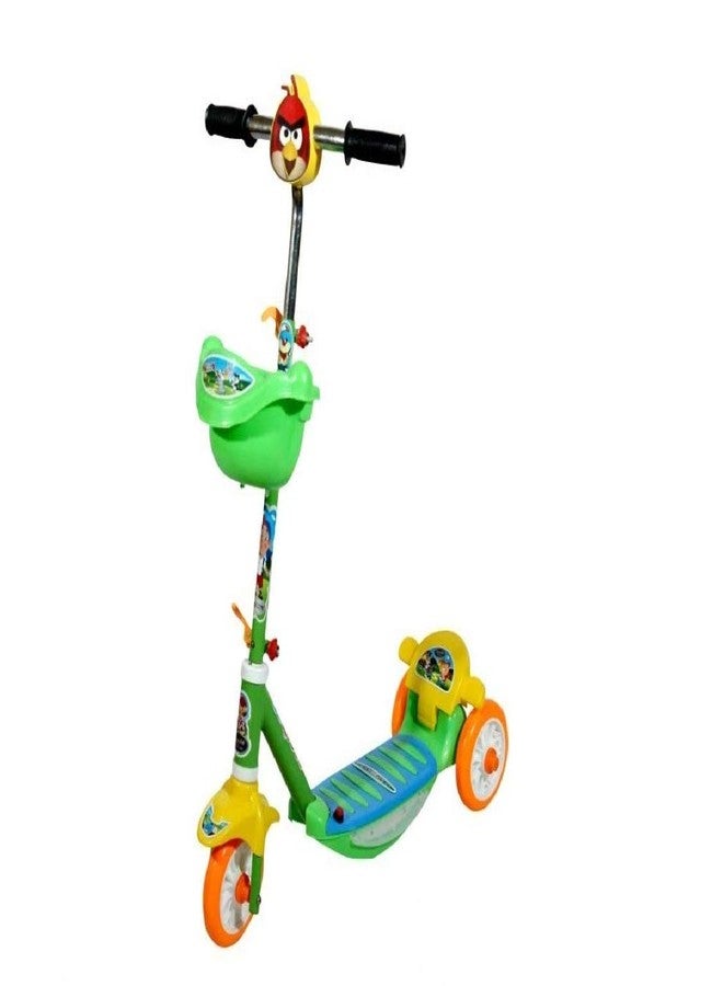 JoyRide Three Wheel Kick Scooter For Kid Boys And Girls With Adjustable Height,Storage Basket,Light, Music,Foot Break (3 Years-8 Years), Multi - Image 1